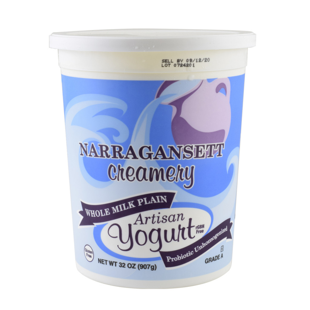 Narragansett Creamery- Yogurt,  Whole Milk Plain, Quart