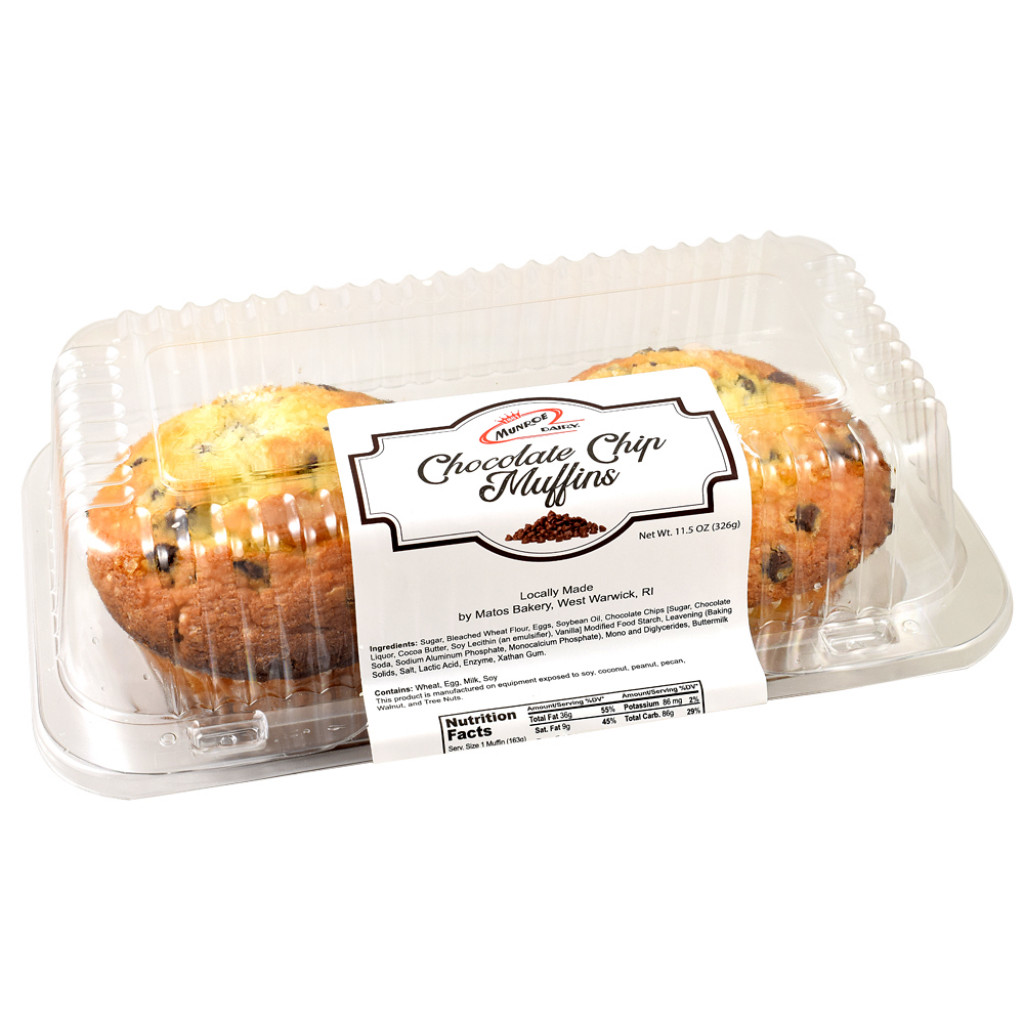 Munroe Dairy - Jumbo Chocolate Chip Muffins, Pkg. of 2