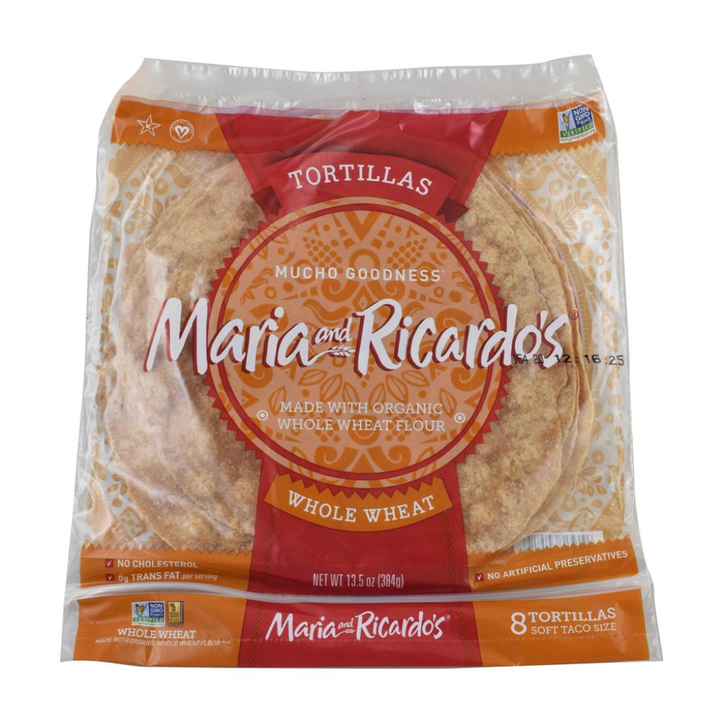 Maria & Ricardo's - Tortilla Wraps, Whole Wheat, Pkg. of 8