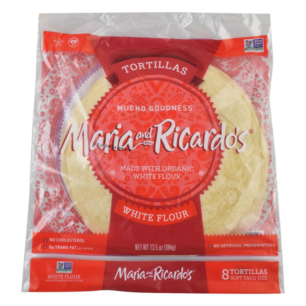 Maria & Ricardo's - Tortilla Wraps, White, Pkg. of 8