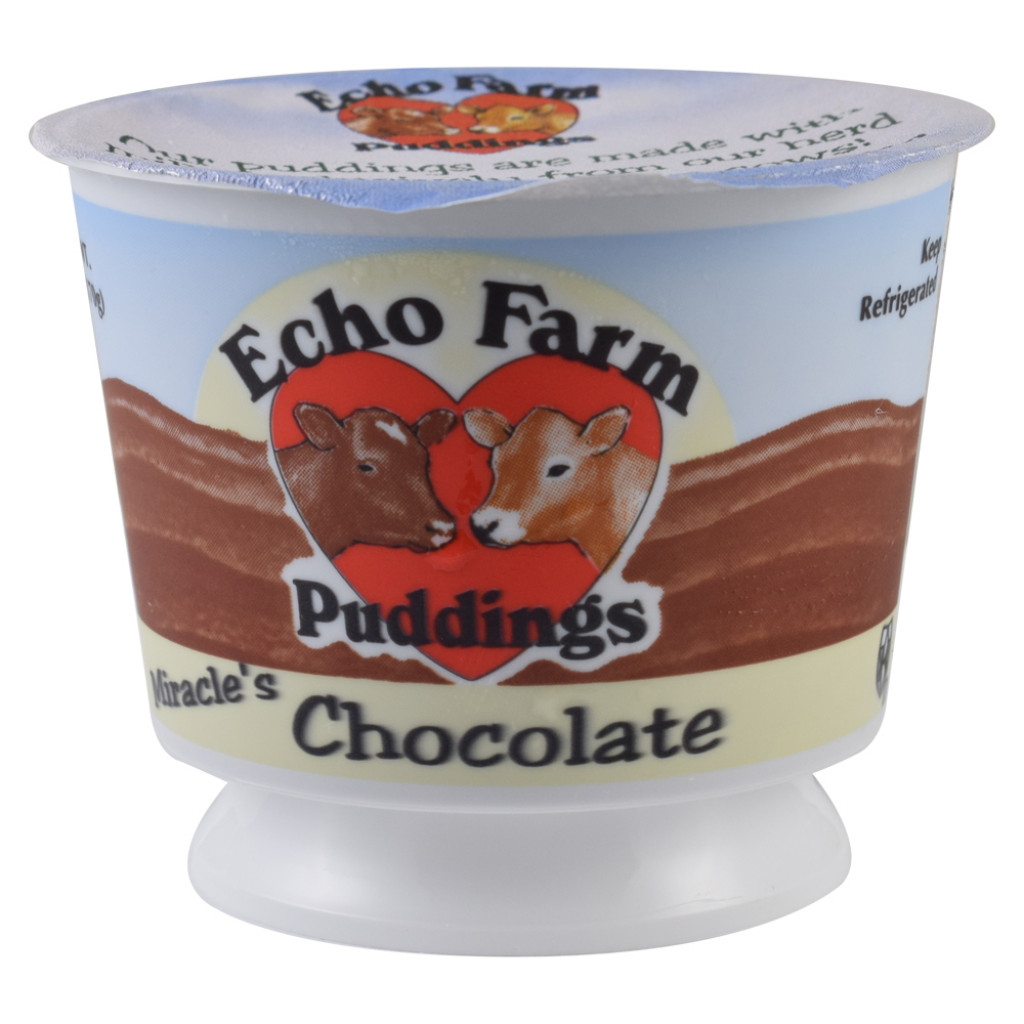 Echo Farm - Pudding , Chocolate, 6 oz.