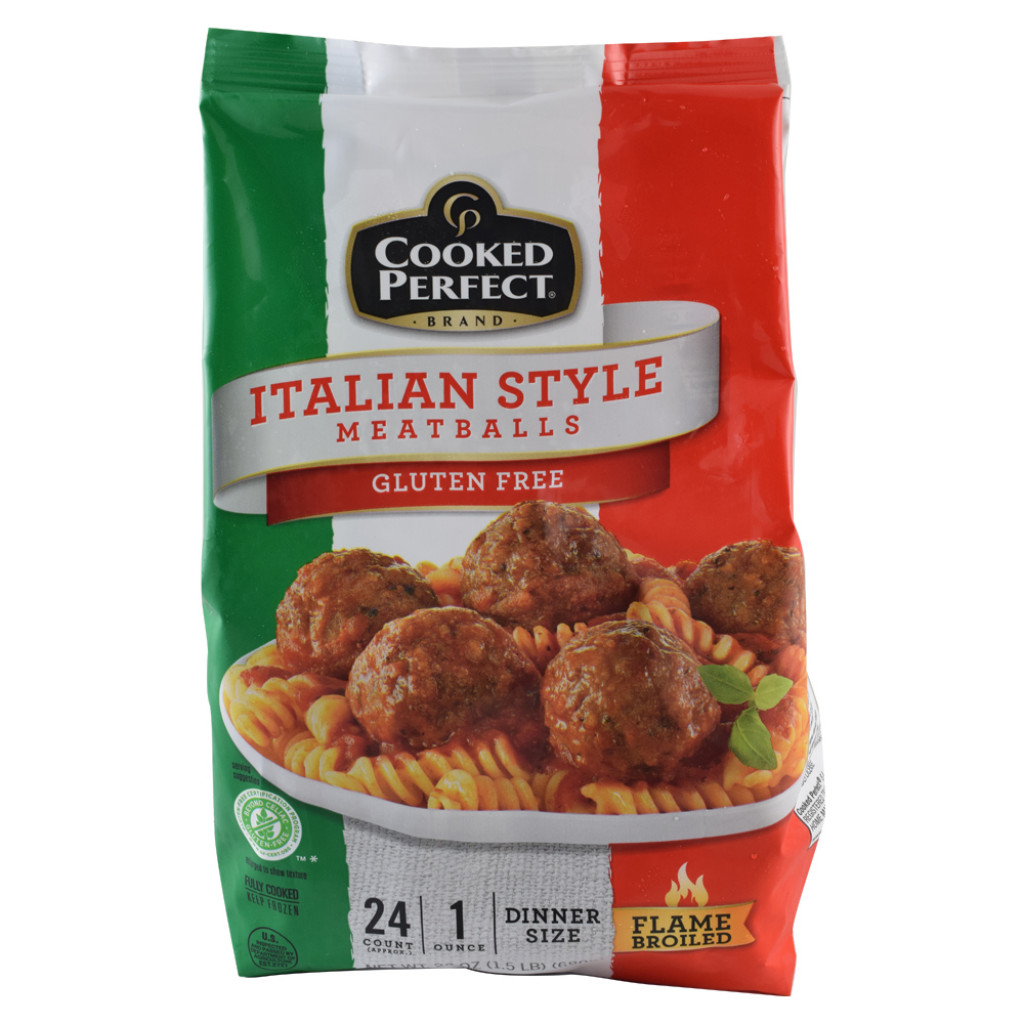 Cooked Perfect - Italian Meatballs,  24 oz.  GLUTEN FREE