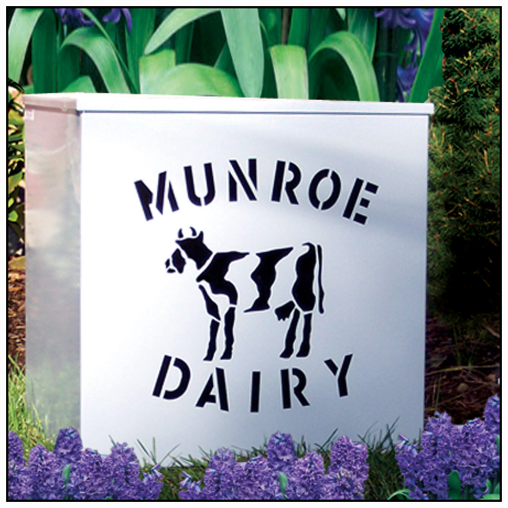 Munroe Dairy - Insulated Milk Box, Gray