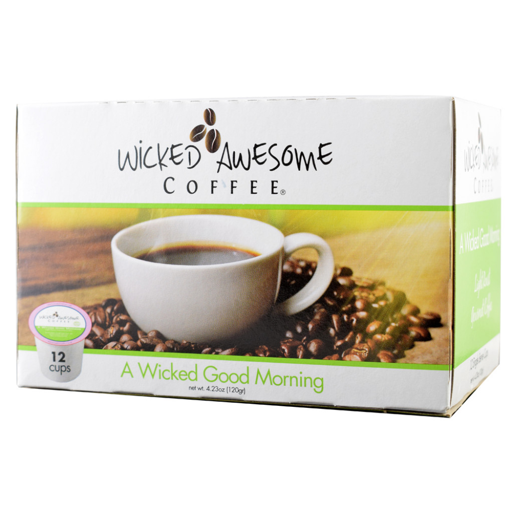 Wicked Awesome - Coffee, K Cups, Good Morning Blend, Pkg. of 12