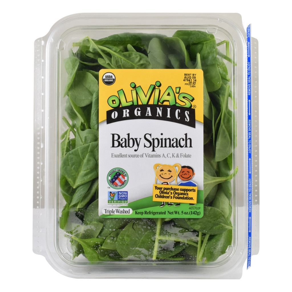 Olivia's - Baby Spinach, Organic, 5 oz.