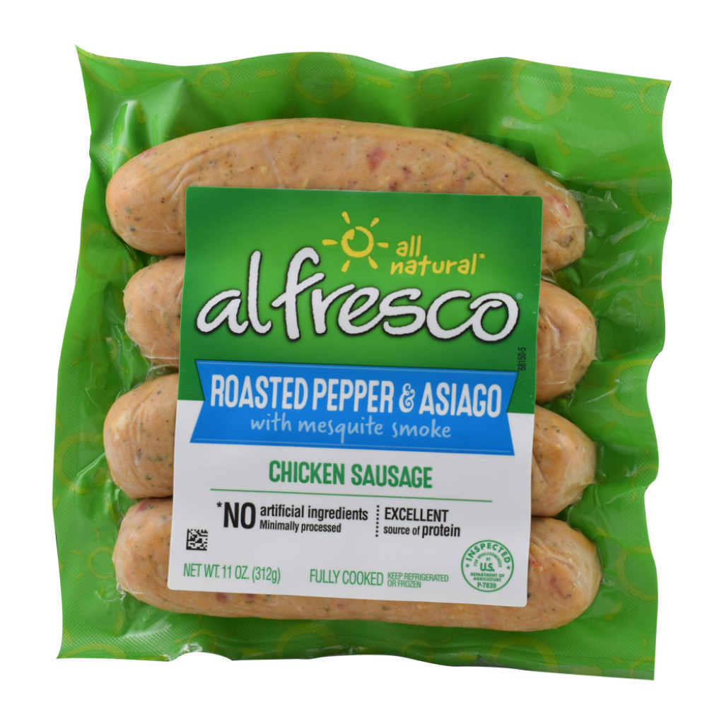 Al Fresco - Chicken Sausage, Roasted Pepper / Asiago, 12 oz.