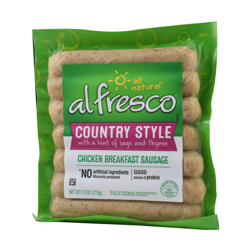 Al Fresco - Chicken Sausage, Breakfast, Country Style, 8 oz.