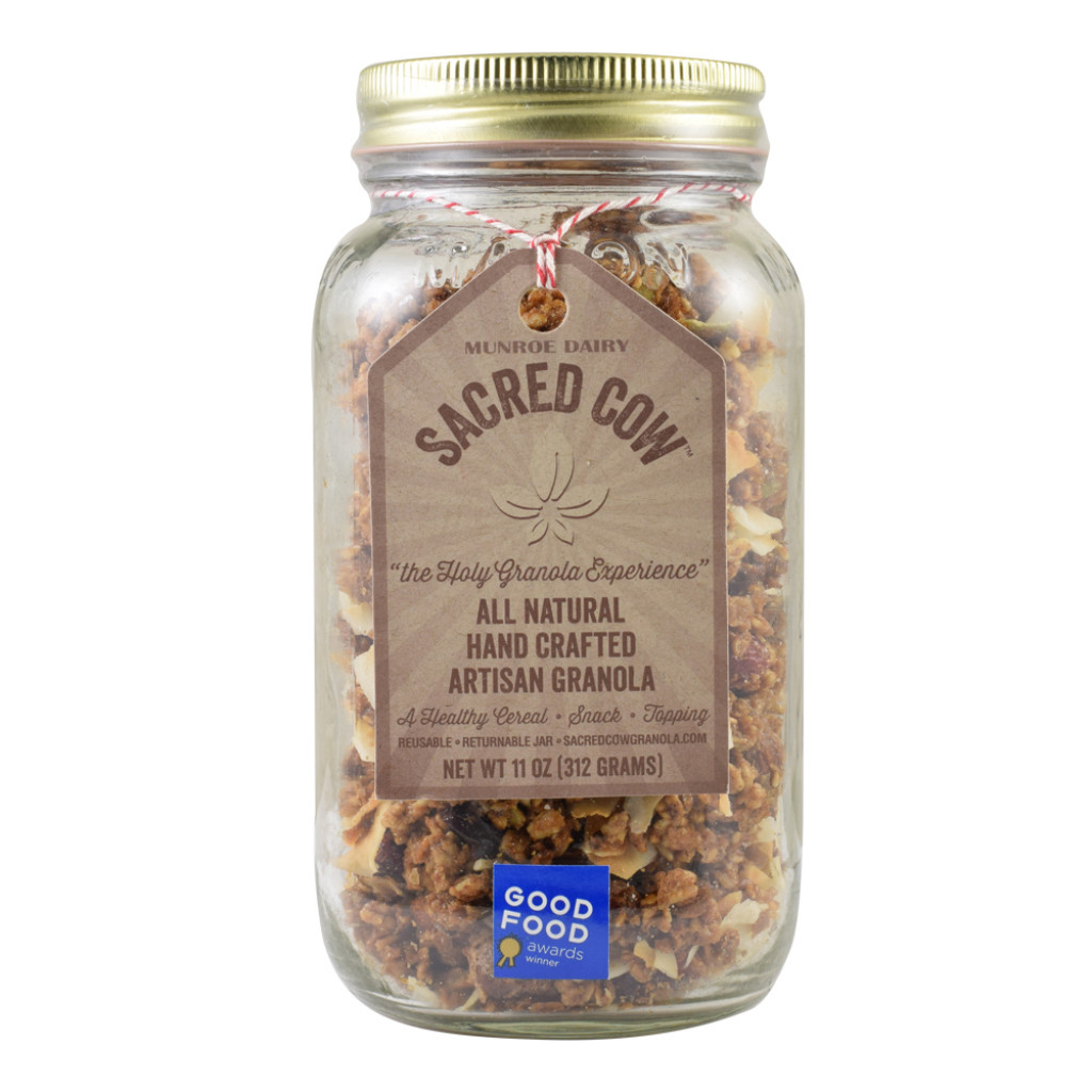 Sacred Cow - Granola,  All Natural, 11 oz. Mason Jar