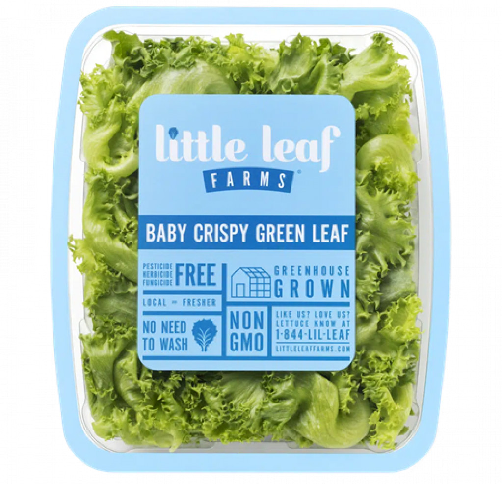 Little Leaf Farms -Baby Crispy Green  Leaf Lettuce, 4oz
