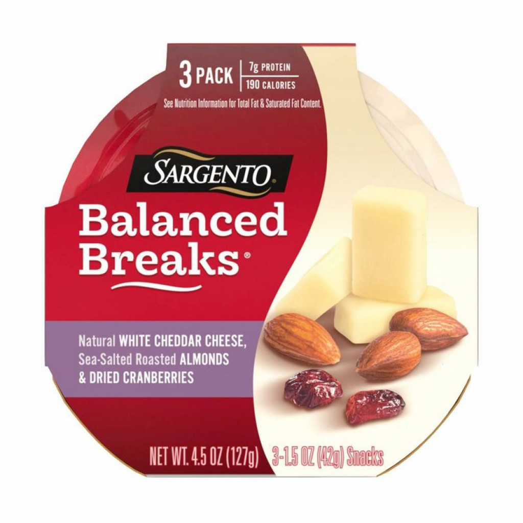Balanced Breaks, 3pk: White Cheddar, Almonds, Dried Cranberries