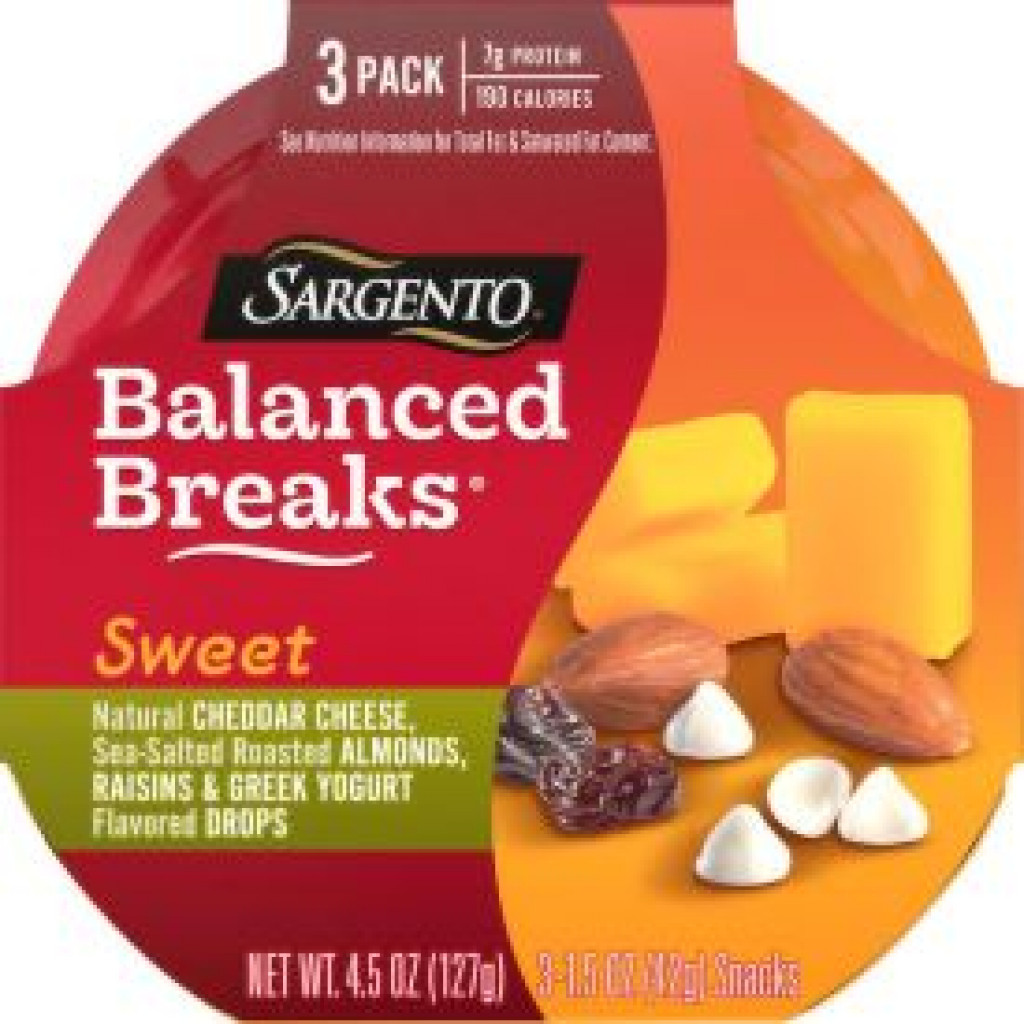 Balanced Breaks Sweet, 3pk: Cheddar/Alm./Raisin/Yogurt Drops