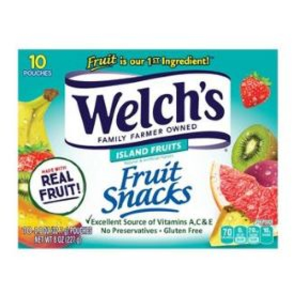 Welch's Fruit Snacks, Island Fruits, 10pk