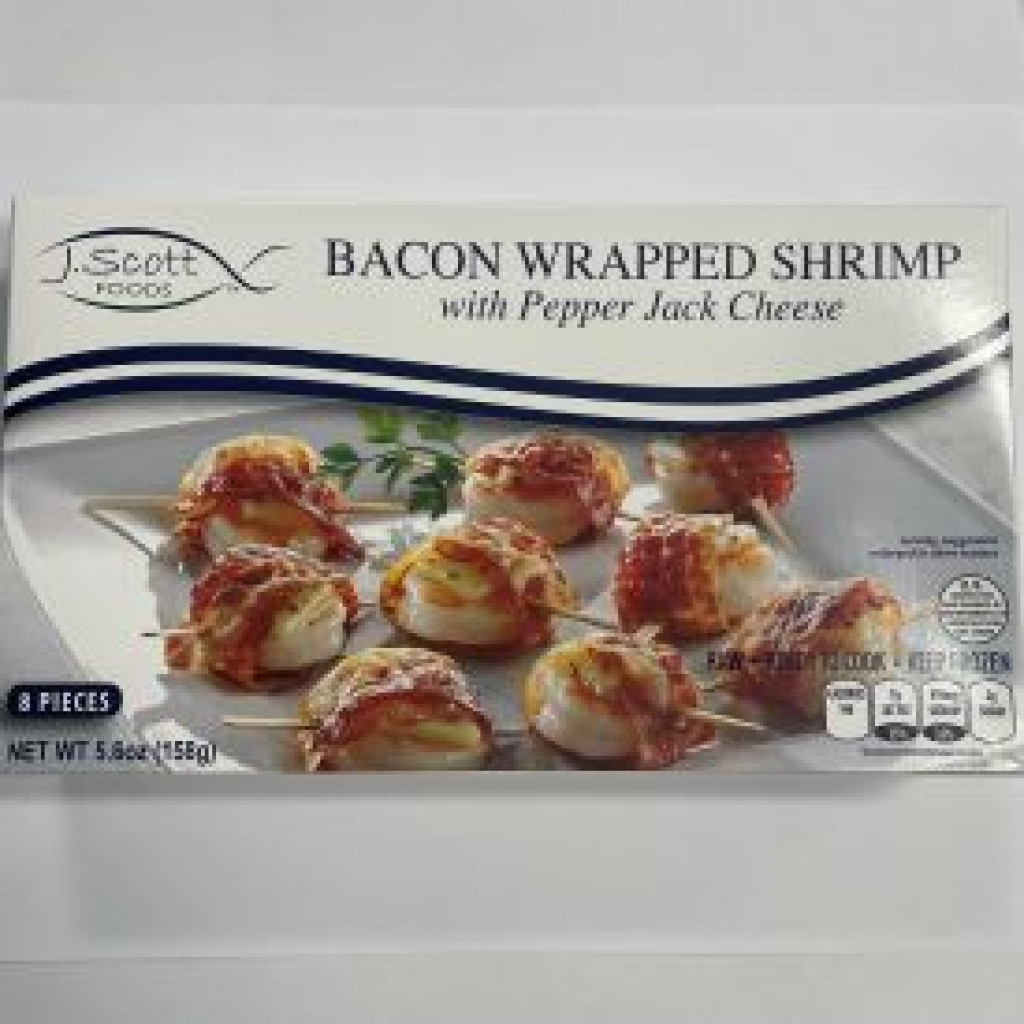 Bac. Wrap Shrimp w/P. Jack Cheese, 5.6oz