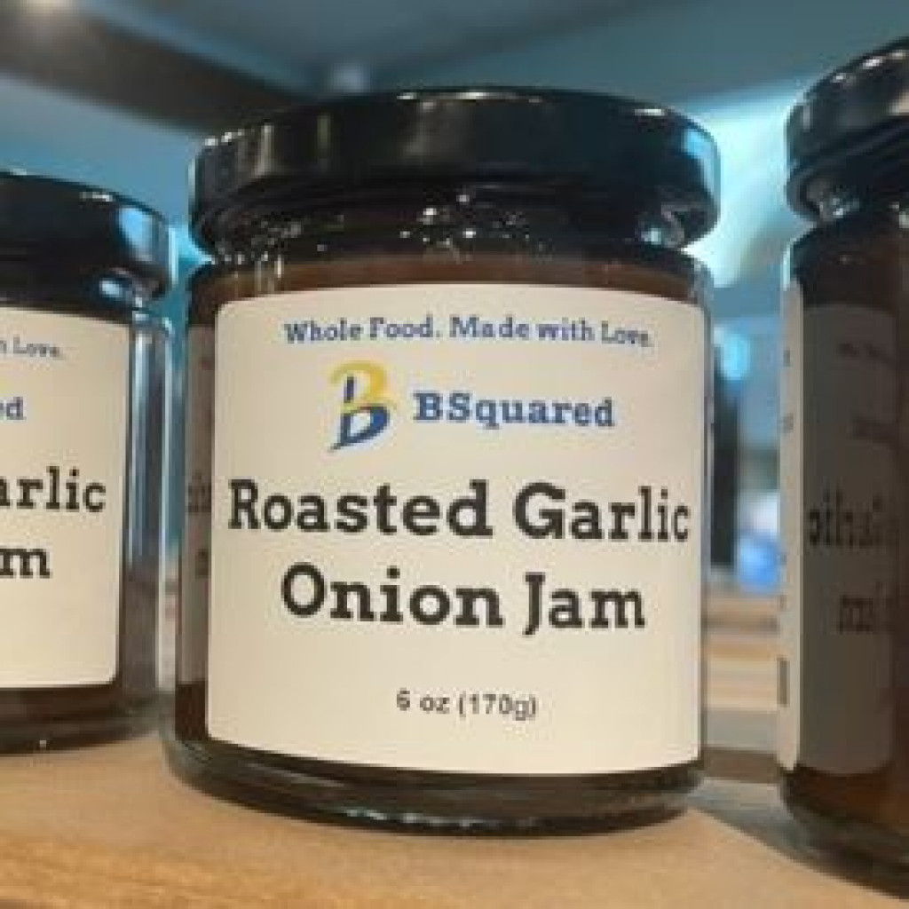 BSquared Roasted Garlic Onion Jam, 6oz