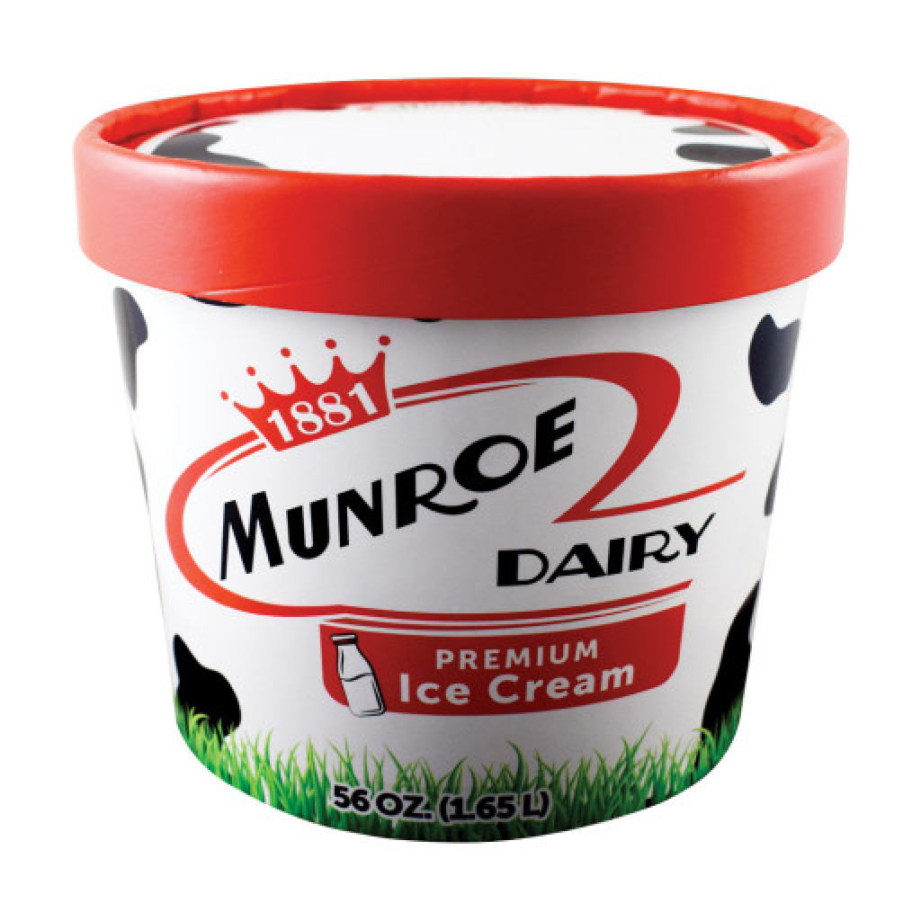 Munroe Dairy - Ice Cream, Chocolate Peanut Butter Swirl, 56 oz.