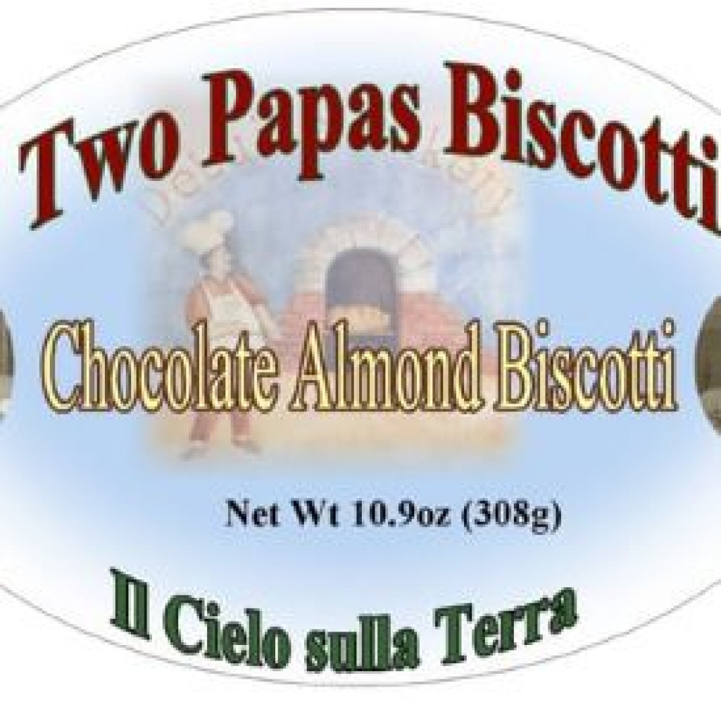 2 Papas Chocolate Almond Biscotti