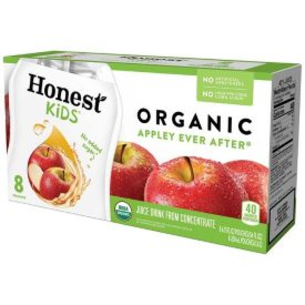 Honest Kids Apple Juice, 8pack 6.75oz pouch