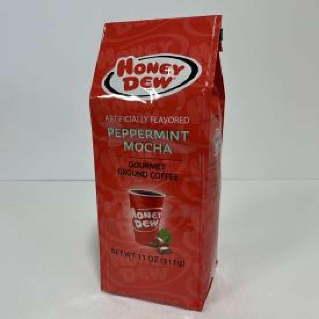 Honey Dew - Peppermint Mocha Coffee, Ground, 11 oz.