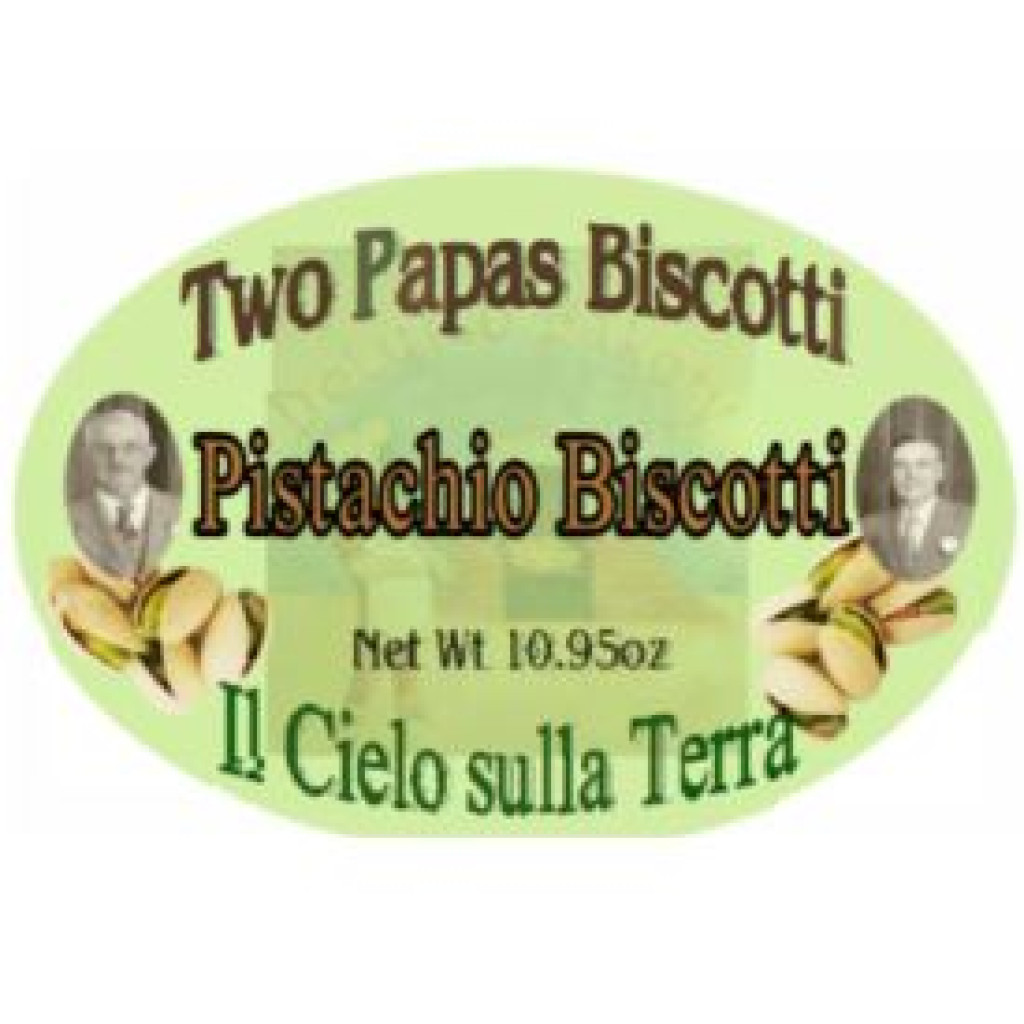 2 Papas Pistachio Biscotti