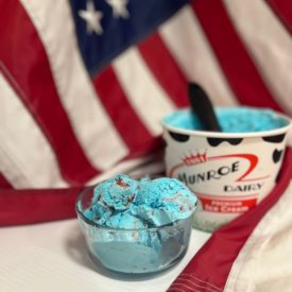 Munroe Dairy - Red, White and Blue Moon  Ice Cream, 56 oz.