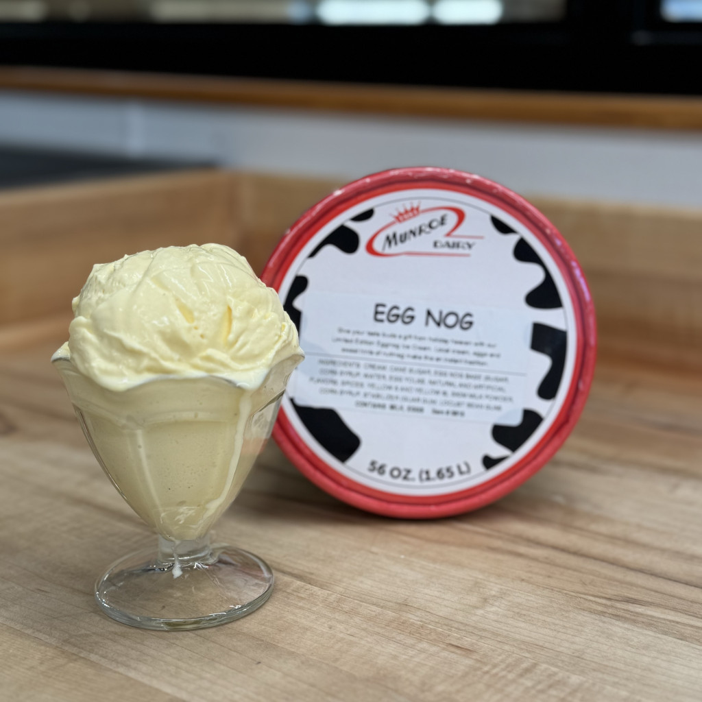 Munroe Dairy - Ice Cream, Egg Nog, 56 oz.