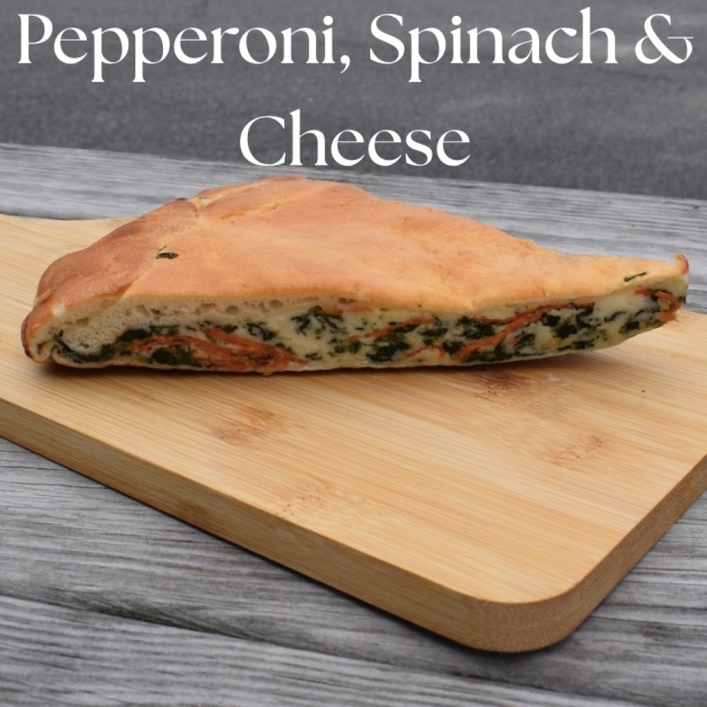 Calzone, Pepperoni, Spinach & Cheese, 11 oz.