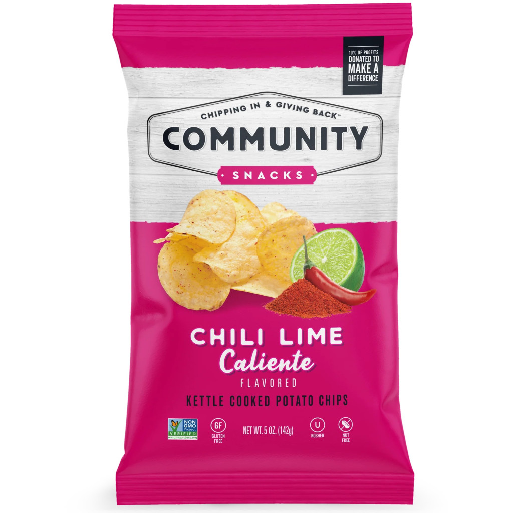 Community Snacks Chili Lime Caliente Chips, 5oz
