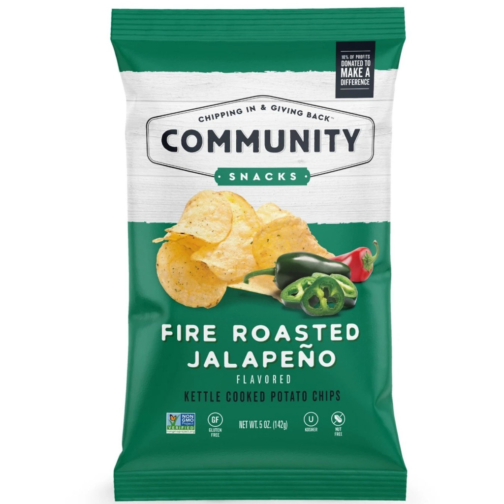 Community Snacks Fire Roasted Jalapeno Chips, 5oz