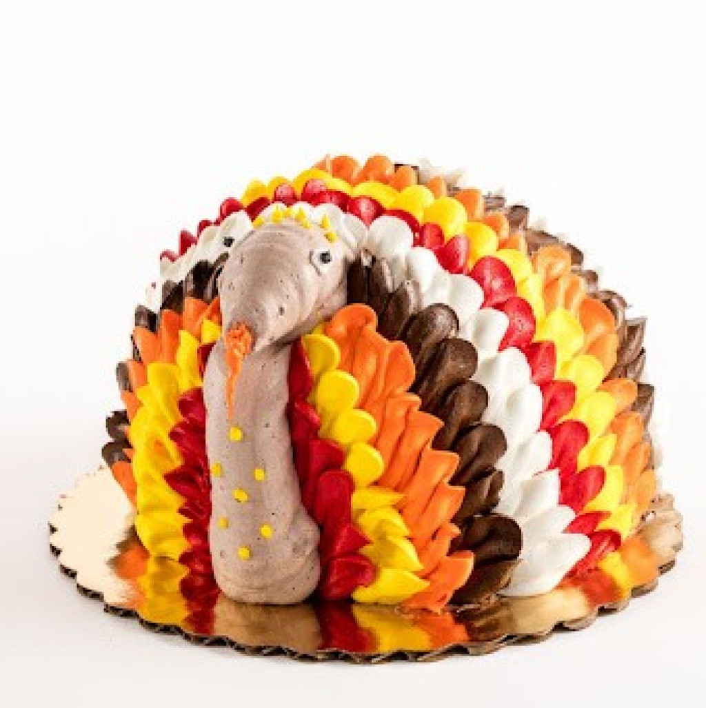 Turkey Shaped Cake 6"