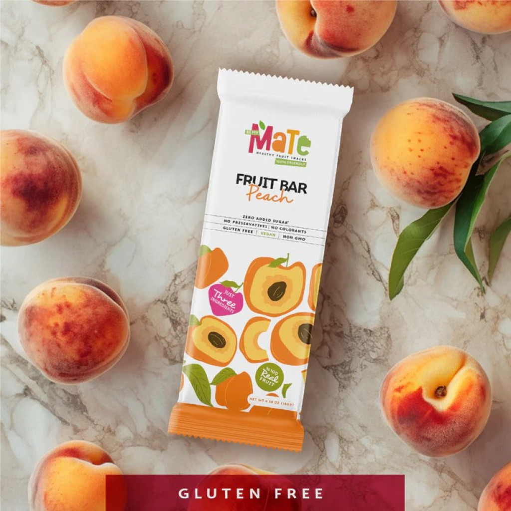 Mate Peach Fruit Bar, 5 pack
