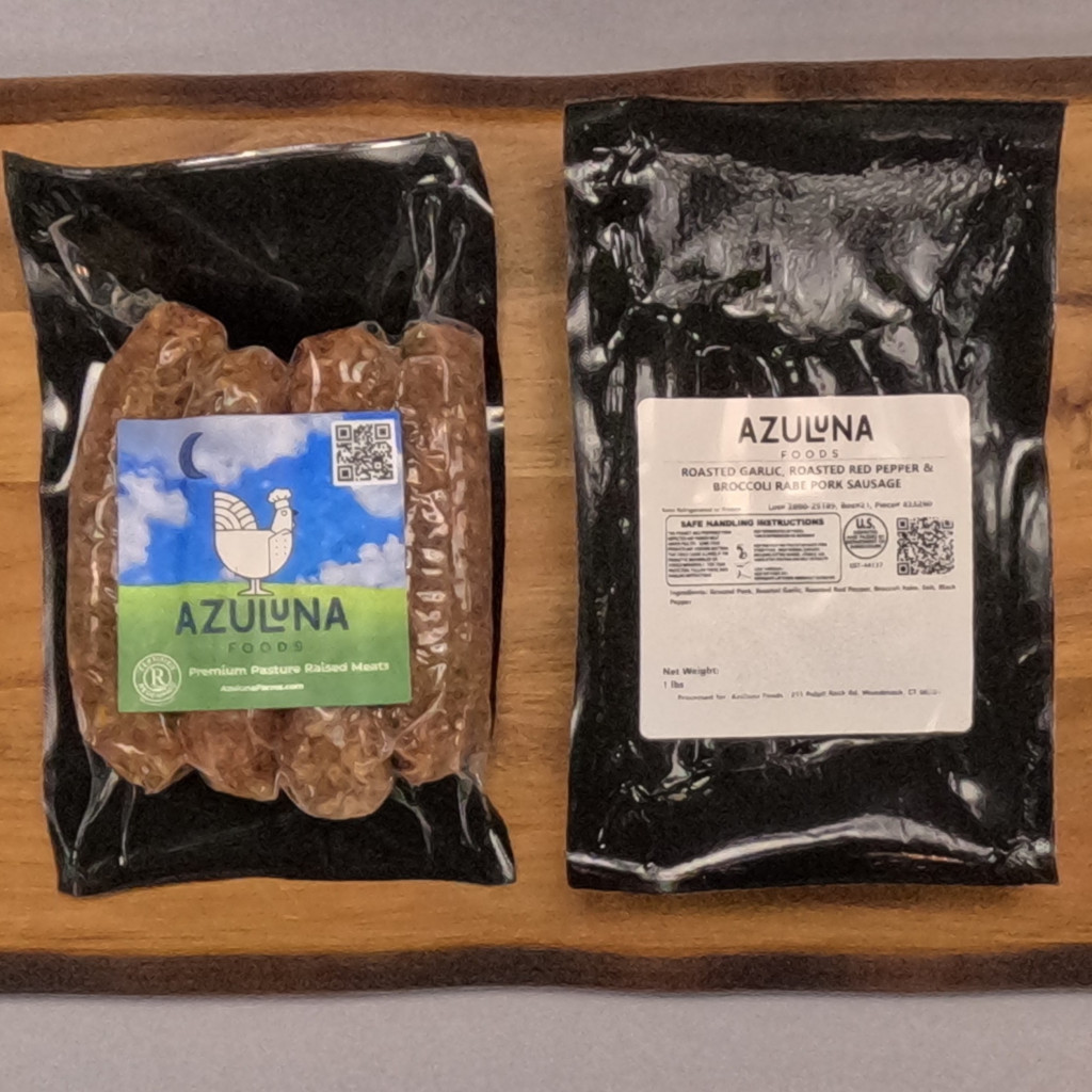 Pork Sausage w/Garlic, Roasted Red Pepper and Rabe