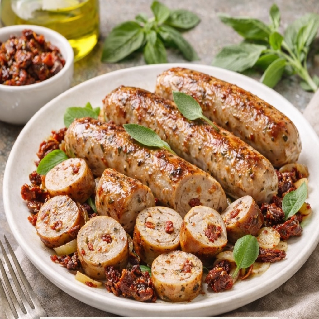 Regenerative Certified, Local Chicken Sausage w/ Sun-Dried Tomato & Basil