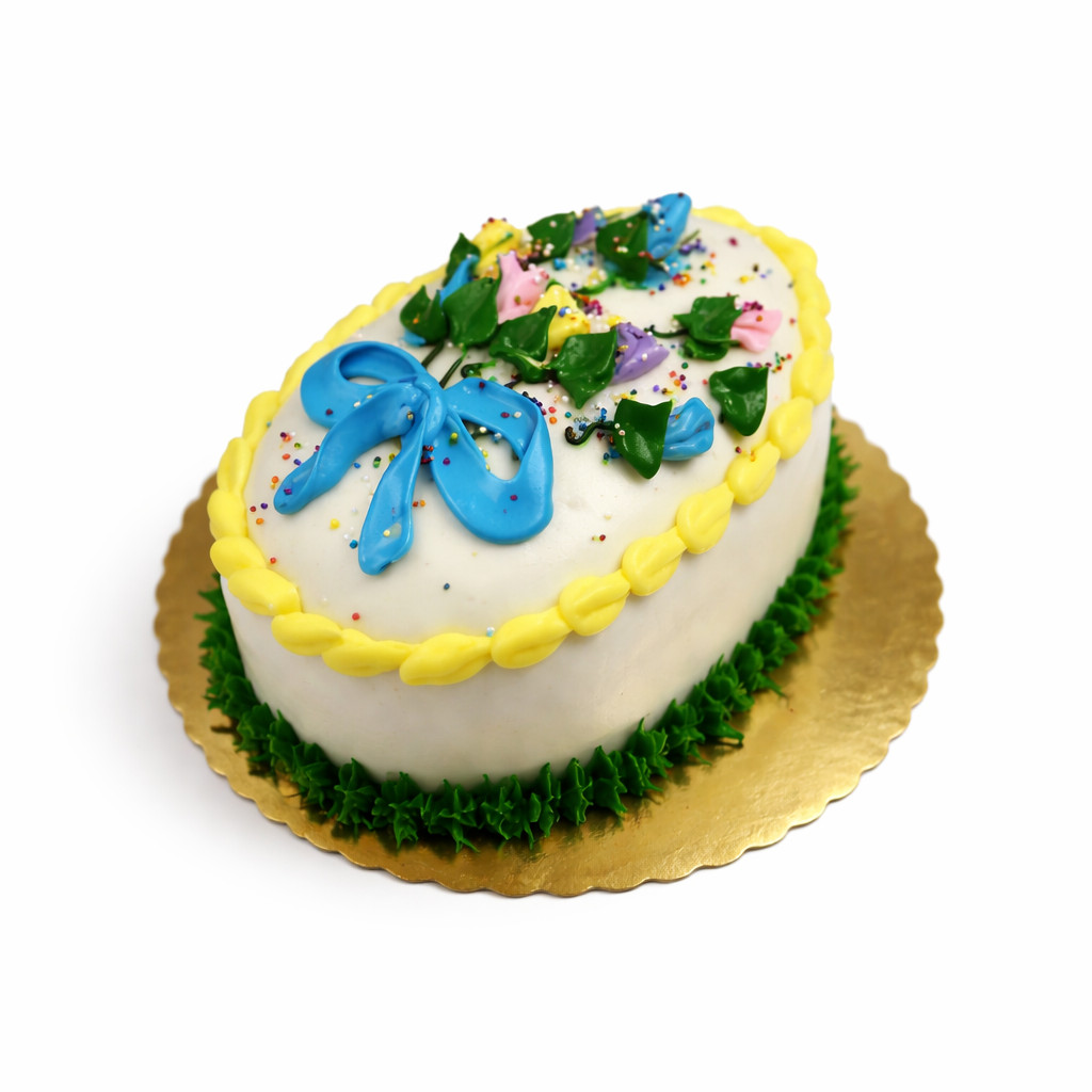 Egg Shaped Cake, 6", Vanilla