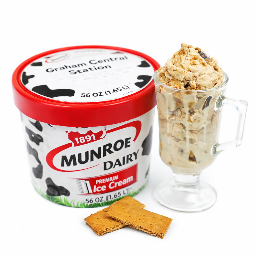 Munroe Dairy - Ice Cream, Graham Central Station, 56 oz.